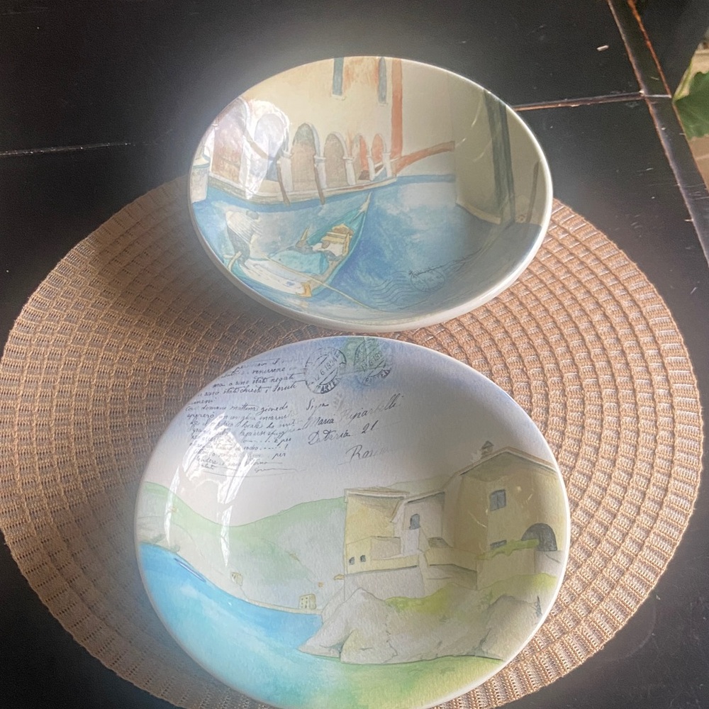 Set of Scenic Art Bowls - Hand crafted in ITALY 🇮🇹